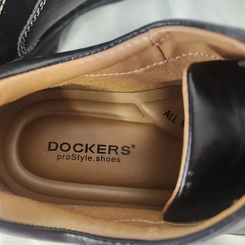 Dockers‎ Black Leather Oxfords